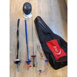 Dynamo Fencing Gear -Electric Epee Fencing Swords Lot 3 With Mask & Cords